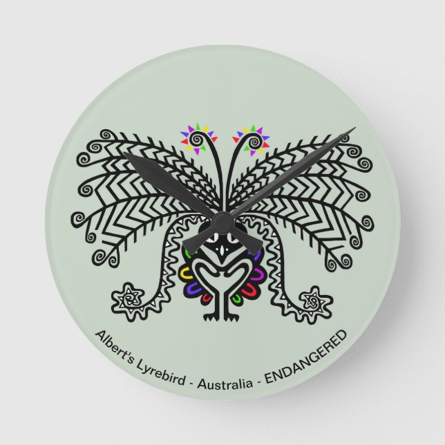 Reloj Redondo Mediano Lyrebird - (Anverso)