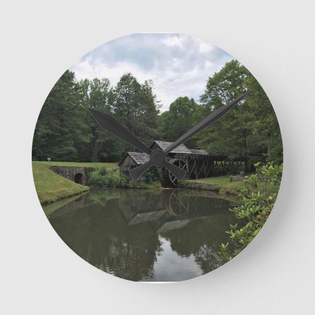 Reloj Redondo Mediano Mabry Mill, Virginia (Anverso)