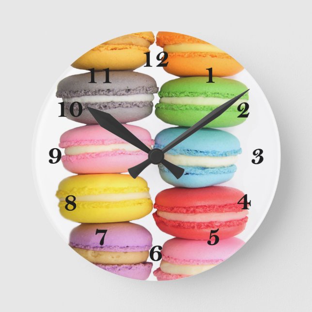 Reloj Redondo Mediano Macarones (Anverso)
