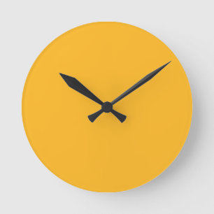 Reloj Redondo Mediano Macarrones Con Queso Color amarillo para casas de