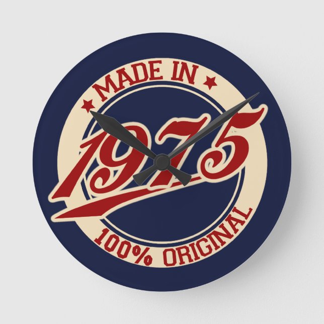Reloj Redondo Mediano Made In 1975 (Anverso)