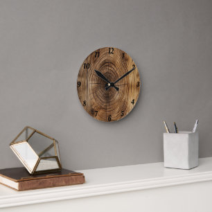 Reloj Redondo Mediano Madera