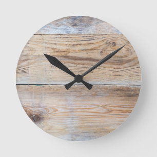 Reloj Redondo Mediano Madera no utilizada