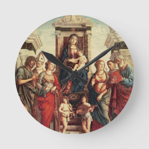 Reloj Redondo Mediano Madonna and Child with Saints