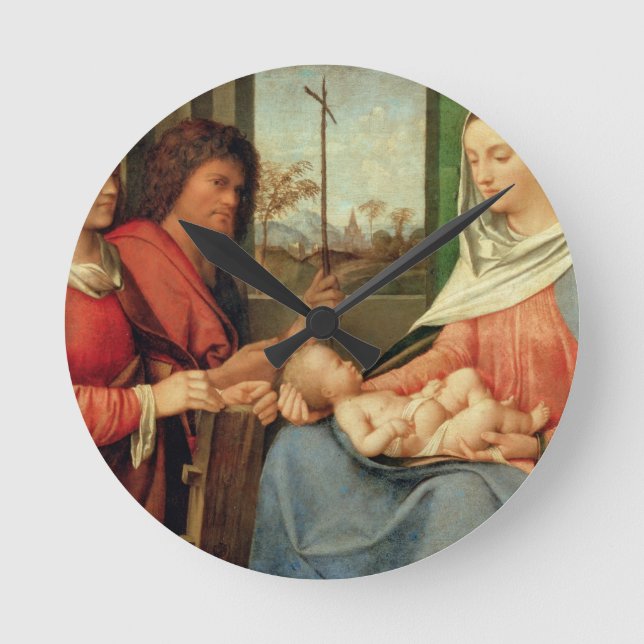 Reloj Redondo Mediano Madonna and Child with Saints 2 (Anverso)