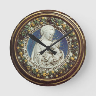 RELOJ REDONDO MEDIANO MADONNA CON REDACCIÓN INFANTIL