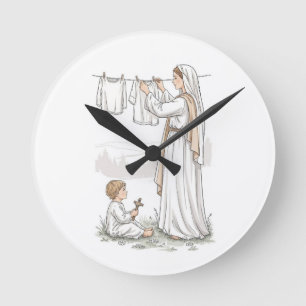 Reloj Redondo Mediano Madonna de la Cocina