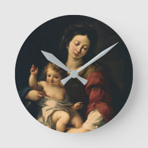 Reloj Redondo Mediano Madonna y el niño