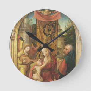 Reloj Redondo Mediano Madonna y el niño Enthroned