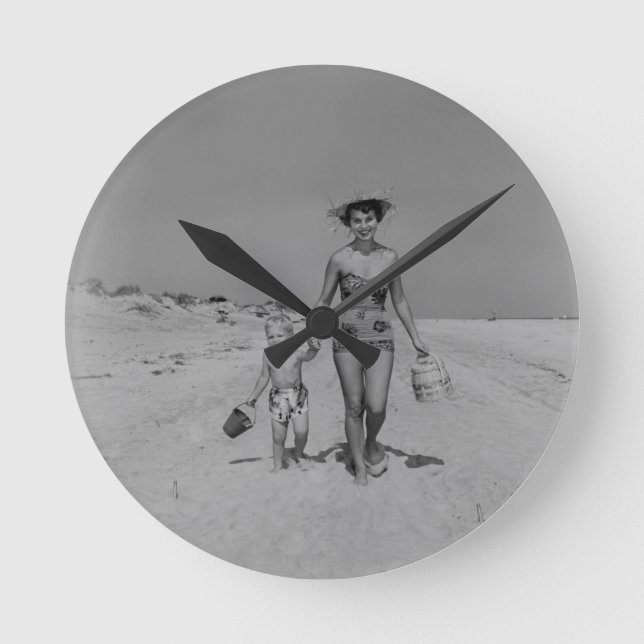 Reloj Redondo Mediano Madre e hijo (Anverso)