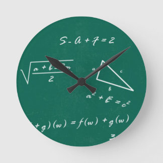 Reloj Redondo Mediano maestro de matemáticas algebra geek