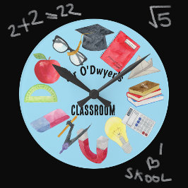 Reloj Redondo Mediano Maestros Profesores de clase Moderno