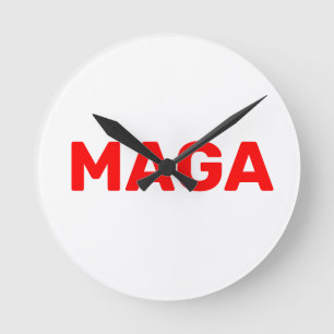 Reloj Redondo Mediano Maga de Trump 2024