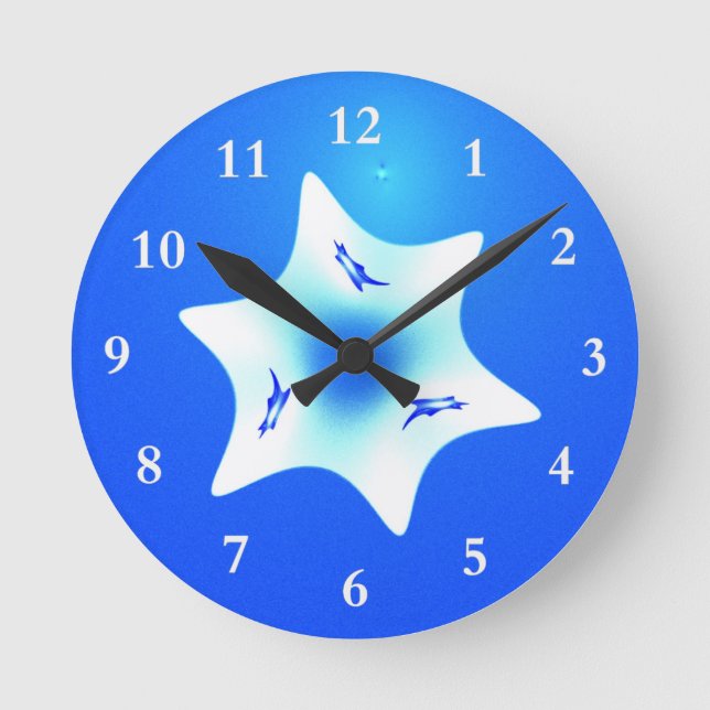 Reloj Redondo Mediano Magen Lavan (Estrella Blanca) (Anverso)
