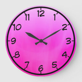 Reloj Redondo Mediano Magenta rosada