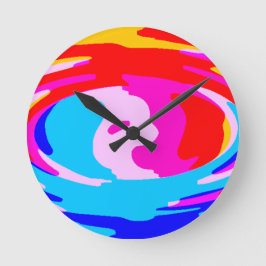 Reloj Redondo Mediano Magia arcoiris