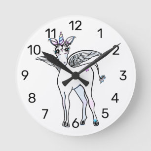 Reloj Redondo Mediano Magical winged Unicorn