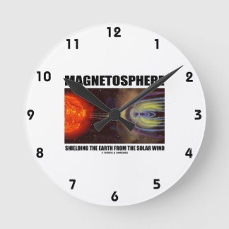 Reloj Redondo Mediano Magnetosfera Protegiendo la Tierra del Viento Sola