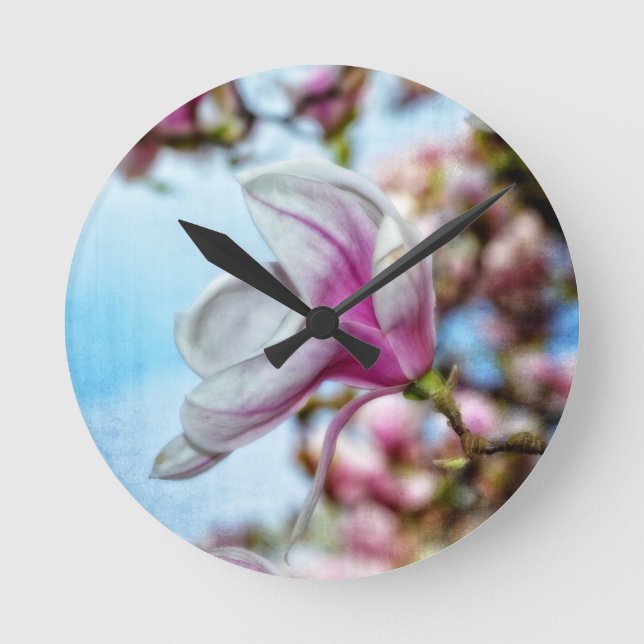 Reloj Redondo Mediano Magnolia (Anverso)