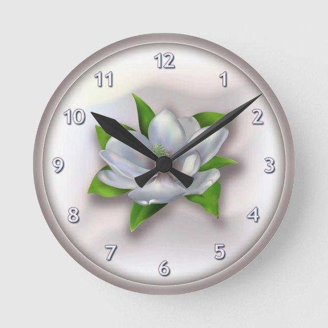 Reloj Redondo Mediano Magnolia (Anverso)