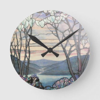 RELOJ REDONDO MEDIANO MAGNOLIAS DE TIFFANY