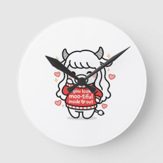 Reloj Redondo Mediano Maisie Moo Clock 