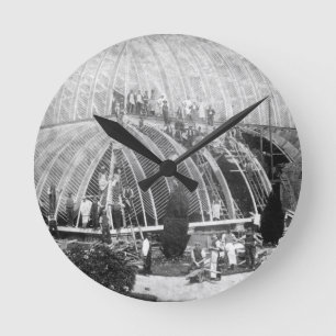 Reloj Redondo Mediano Making repairs to the Great Conservatory at Chatsw