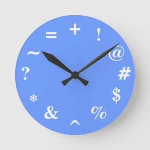 Reloj Redondo Mediano Mal momento - azul
