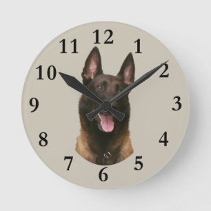 Reloj Redondo Mediano malinois belga