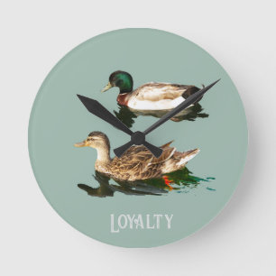 Reloj Redondo Mediano Mallas de los Ducks