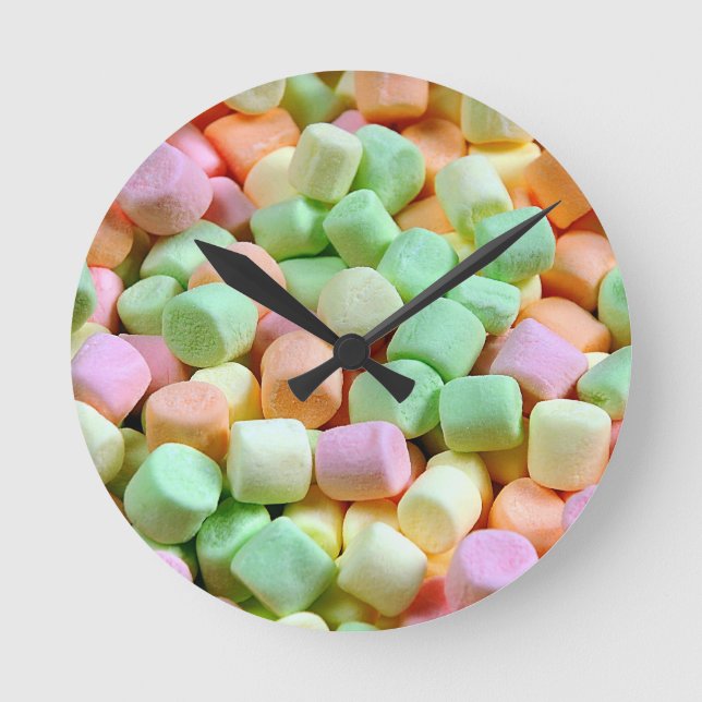 Reloj Redondo Mediano Malvaviscos en miniatura (Anverso)
