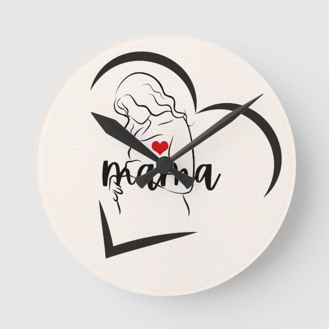 RELOJ REDONDO MEDIANO MAMA (Anverso)