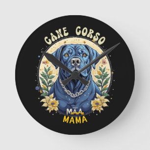 Reloj Redondo Mediano Mamá Cane Corso