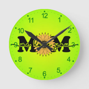 Reloj Redondo Mediano Mamá te amo - Día de la Madre