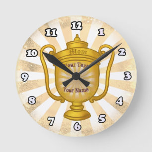 Reloj Redondo Mediano Mamá Trofeo