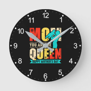 Reloj Redondo Mediano Mamá Tú Eres La Reina