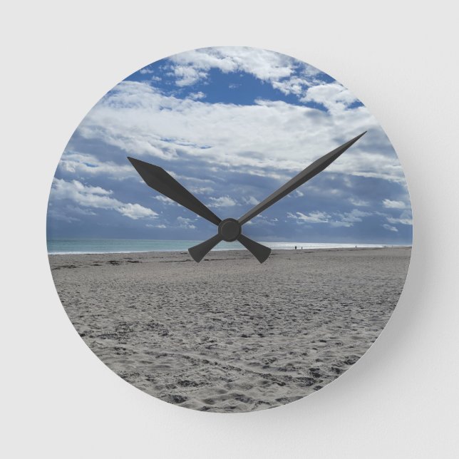 RELOJ REDONDO MEDIANO MAÑANA DE PLAYA (Anverso)