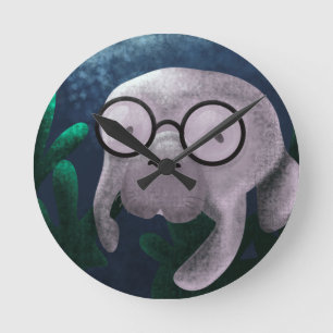 Reloj Redondo Mediano Manatee Clock