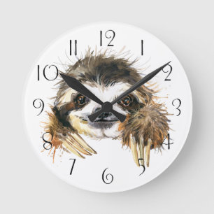 Reloj Redondo Mediano Mancha acuarela