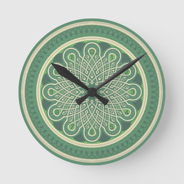 Reloj Redondo Mediano Mandala (Anverso)