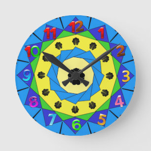 Reloj Redondo Mediano Mandala