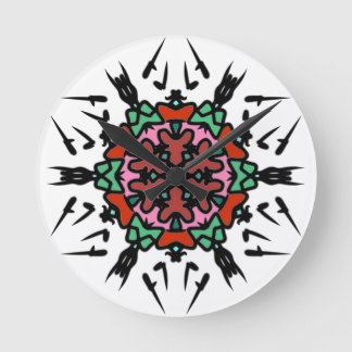 Reloj Redondo Mediano Mandala del Espino Sagrado