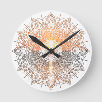 Reloj Redondo Mediano mandala du coucher de soleil