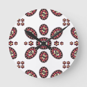 Reloj Redondo Mediano Mandala Flower Pattern