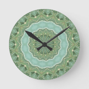 Reloj Redondo Mediano Mandala Suculento