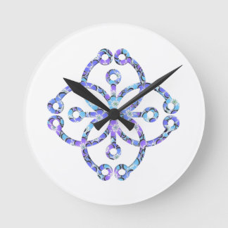 Reloj Redondo Mediano Mandalas Florales