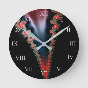 Reloj Redondo Mediano Mandelbrot Zip Clock