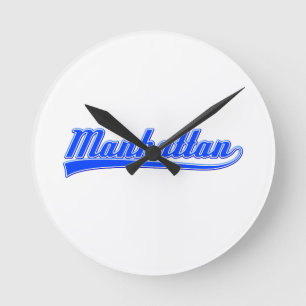 Reloj Redondo Mediano Manhattan con Swash