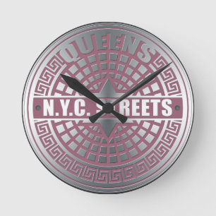 Reloj Redondo Mediano Manhole Covers Queens