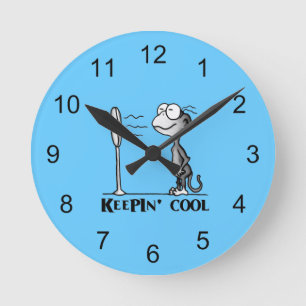 Reloj Redondo Mediano Mantener el mono Guay